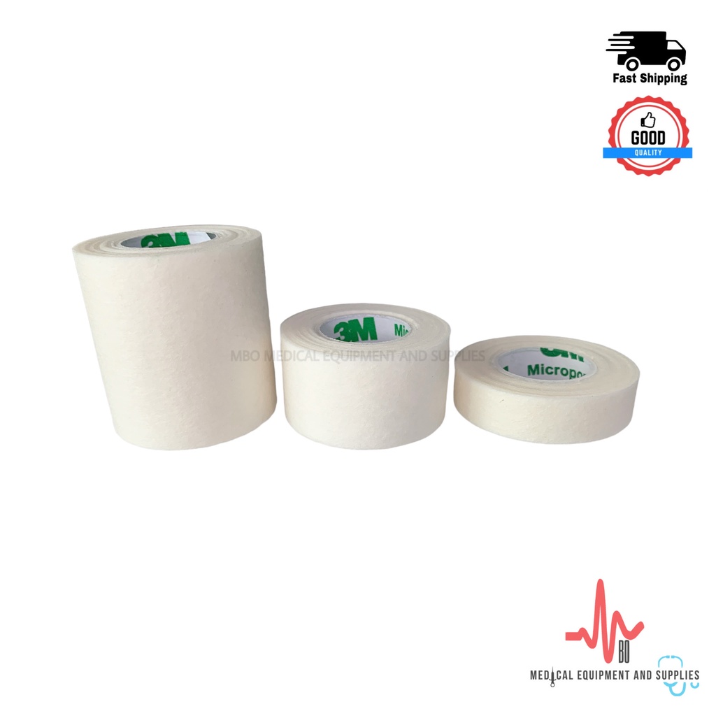 3M Micropore Tape 1"x10yds / 1/2"x10yds / 2"x10yds 1PC Shopee