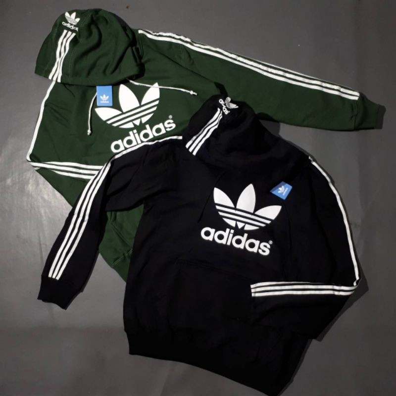 Hoodie ADIDAS Classical 3STRIP OUTFIT CASUAL | Shopee Philippines