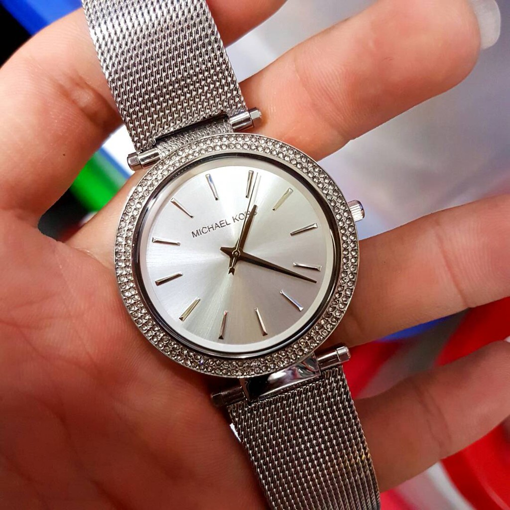 michael kors watch darci silver