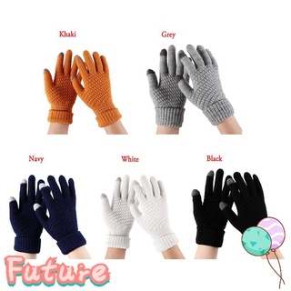 Woolen Fashion mittens Winter warm thicken Women gloves