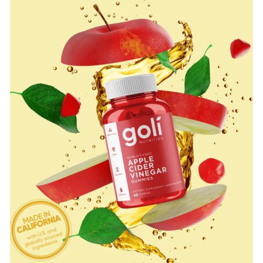 Authentic Goli Apple Cider Vinegar 60 Gummies Shopee Philippines