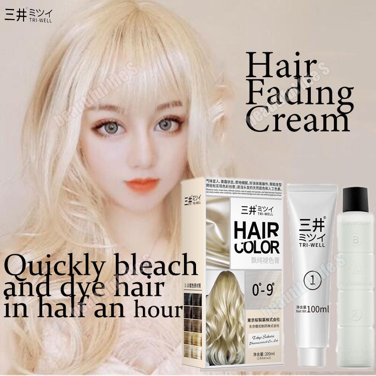 TRIWELL Hair Fading Cream hair fading hair bleaching Hair dye hair dye