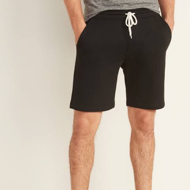 drawstring jogger shorts