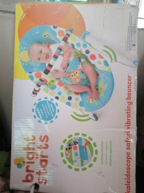 bright starts kaleidoscope safari vibrating bouncer