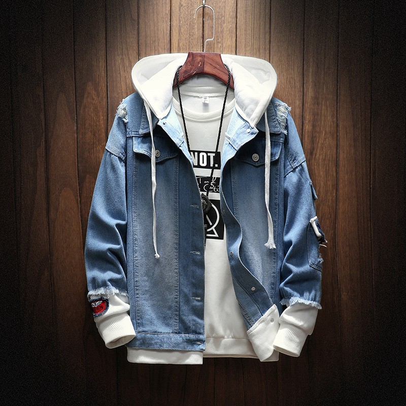 jaket jeans hoodie