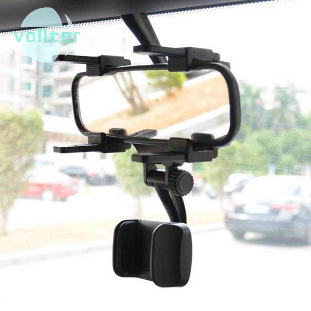 Car Rearview Mirror Mount Stand Universal 360 Degree Hanging Smartphone  Holder Phone Clip Bracket | Shopee Philippines