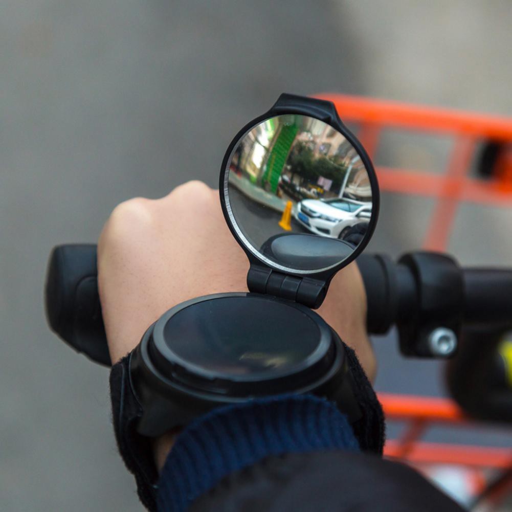 wristband mirror for cyclists