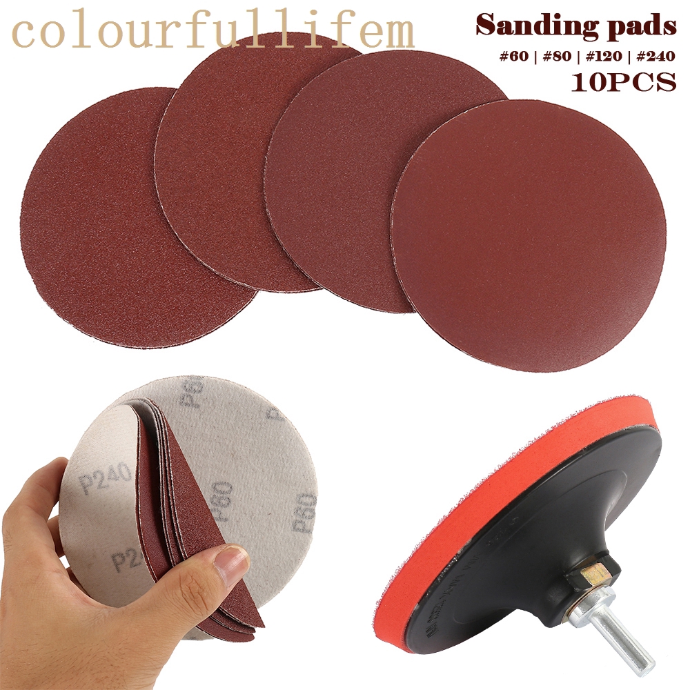 Sanding Pads Mixed Grade Sanding Disc & Rubber Backing Pad Shopee