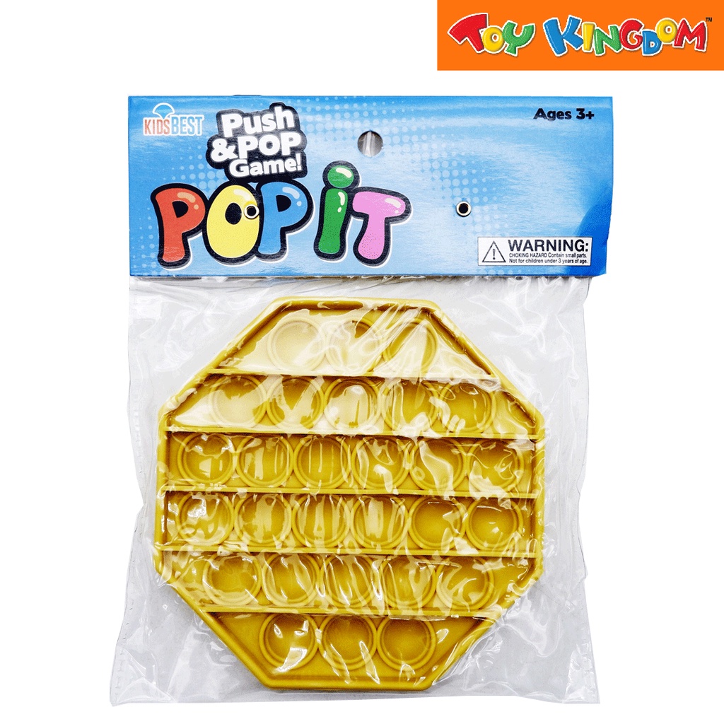 Push and Pop Game Octagon Yellow Fidget Toy | Shopee Philippines