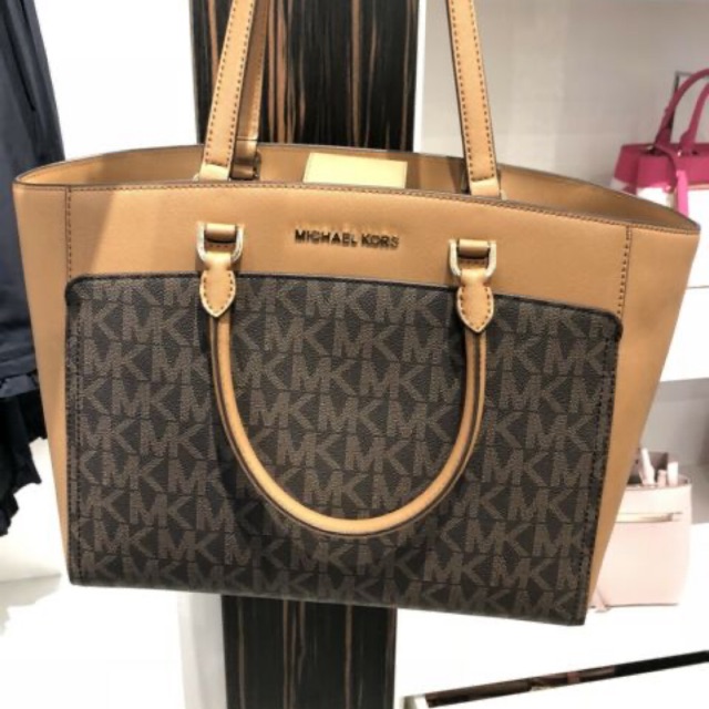 michael kors emmy large double handle tote