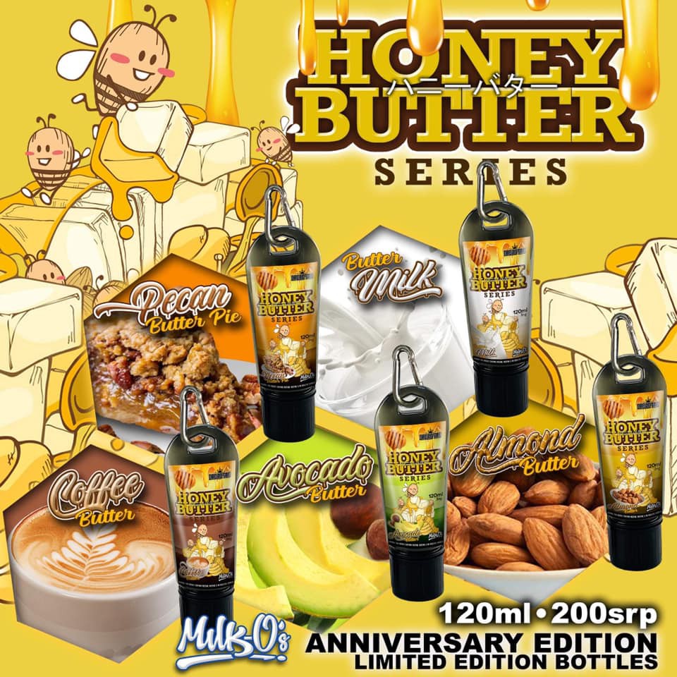 Milk Os honey Butter Series 120ml Vape Juice 3mg E Liquid Vaping Low
