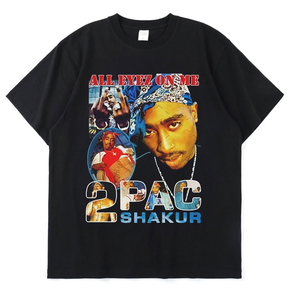 2022 NEW 2pac Tupac Shakur Summer Casual Street Wear Mens Fashion Hip ...