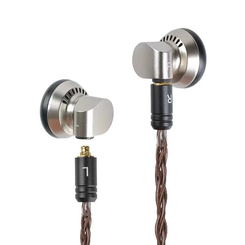 Yincrow RW1000 In Ear Metal Flat Head Earbuds Carbon fiber titanium