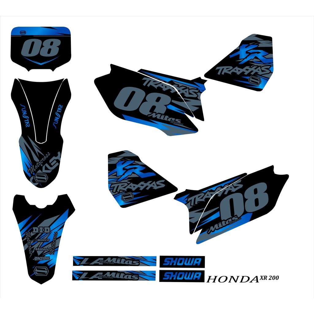 FULL DECALS FOR HONDA XR200(MODIFIED KIT CRF250) Shopee Philippines