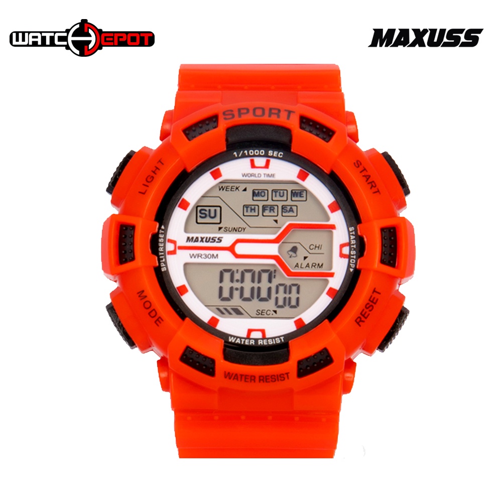 Maxuss Unisex Rubber Sports Watch 976 (Red) Shopee Philippines