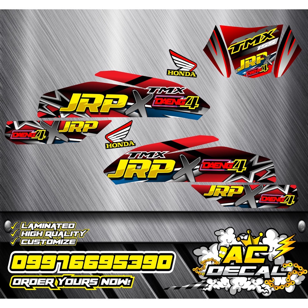 honda tmx 155 tank sticker