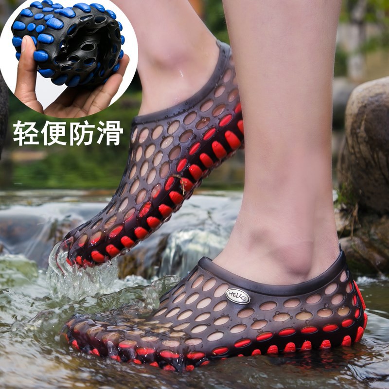 TANK Mens Rubber Jelly Shoes Crocs Style Sandals for Rainy Season Summer  Beach Shoes New Style 2188 | Shopee Philippines