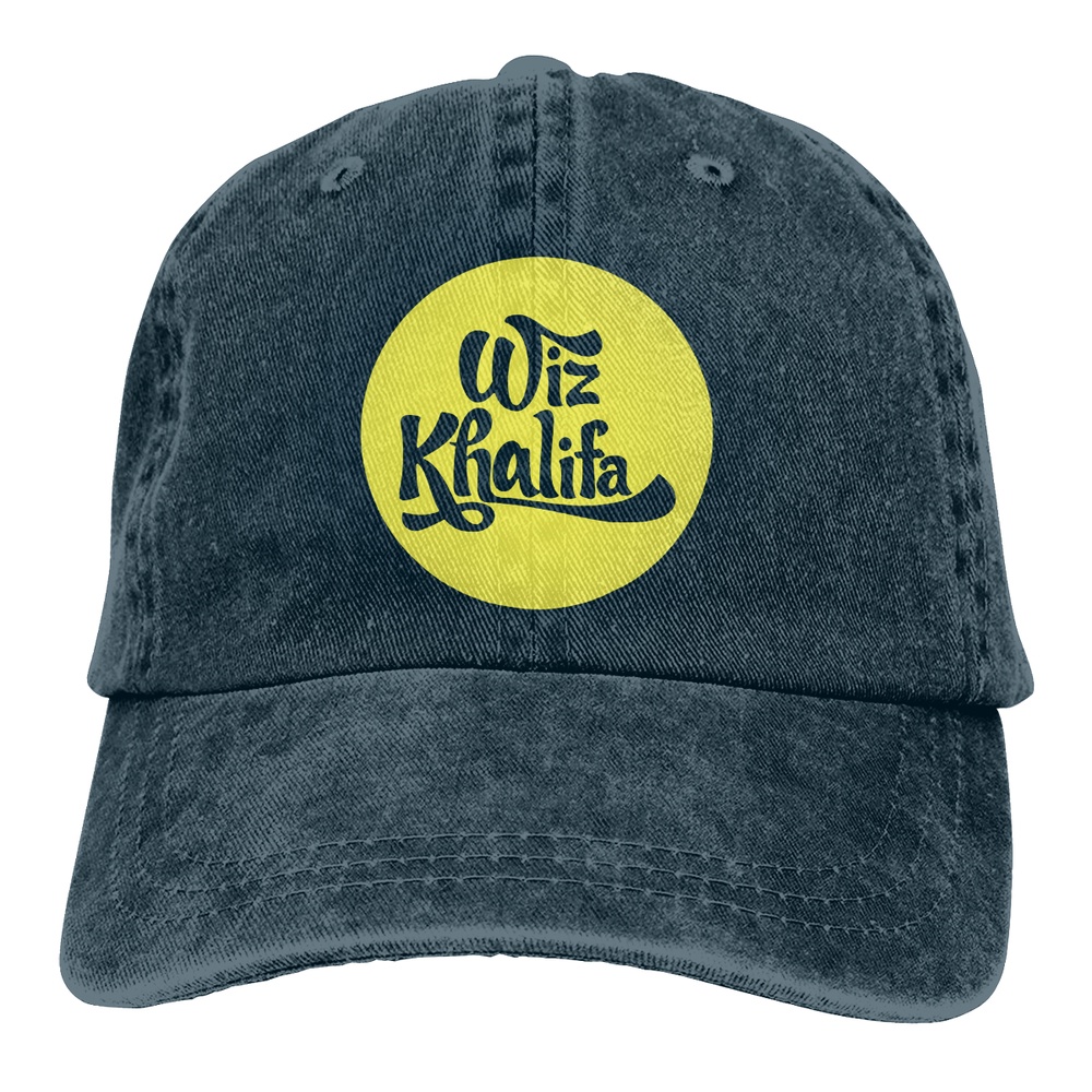 NIUZM0 Wiz Khalifa Style Washing Baseball Hat Painful Denim Cotton Fashion Hat Adjustable Neutral Style Boutique
