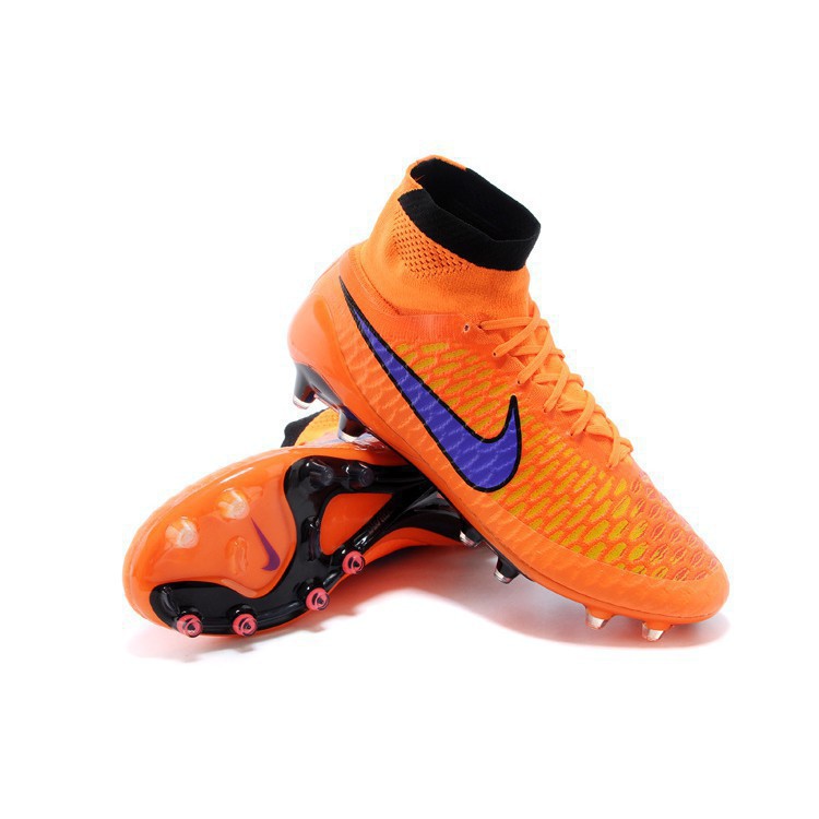 blue soccer shoes