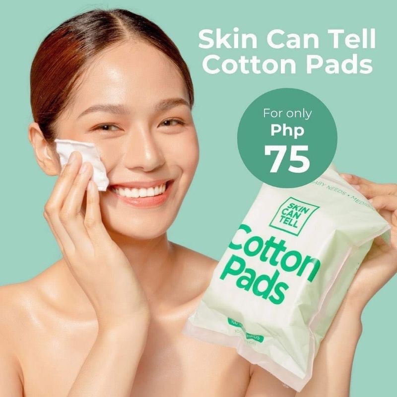 skin-can-tell-cotton-pads-100-square-pads-shopee-philippines