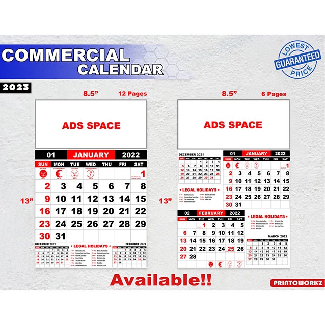 Commercial Calendar 2023 Shopee Philippines