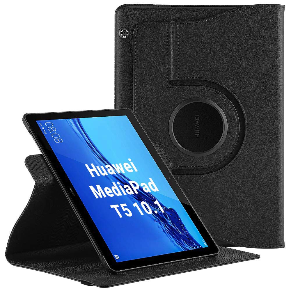EbestStar Cover Per Huawei MediaPad T5 10.1 – Custodia Flip In Pelle PU Con Supporto E Magnete (Nero)
