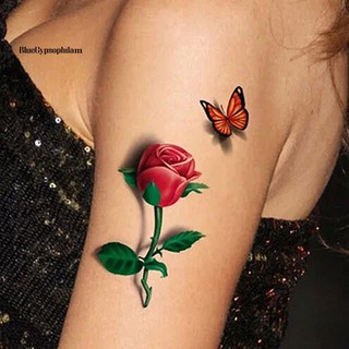 Download 3D Tattoo Butterfly And Flowers Pictures