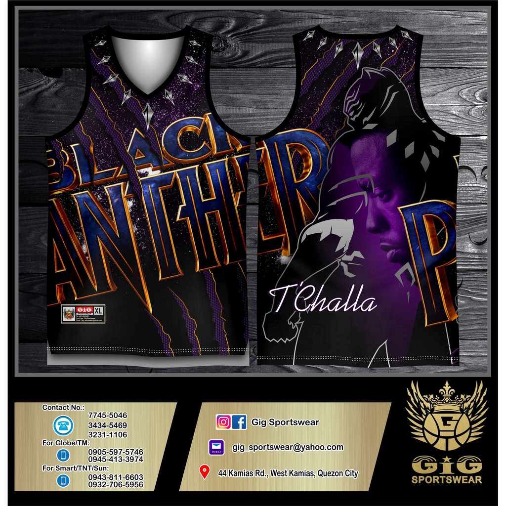 Black Panther Sublimation Jersey Shopee Philippines