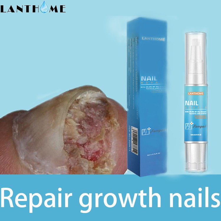 LANTHOME Anti Fungal Nail Armor Conditioning Grow Exfoliating Scrub Repair Film Nourishing 4ml