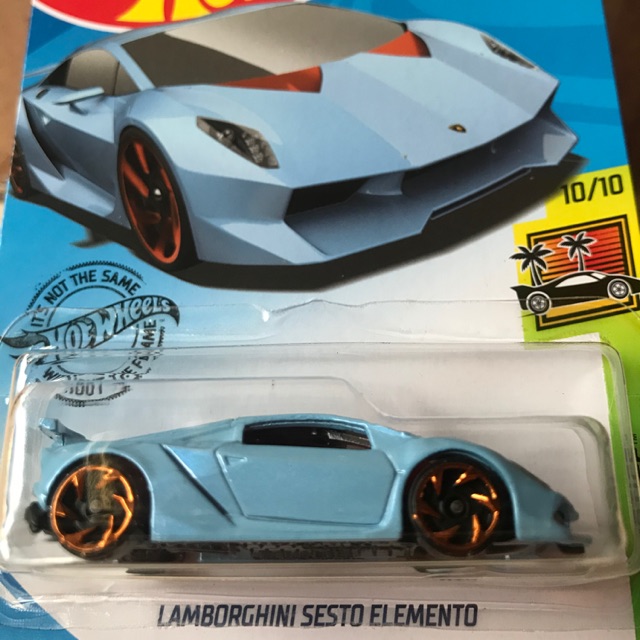 Lamborghini Sesto Elemento Hot Wheels Light Blue | Shopee Philippines