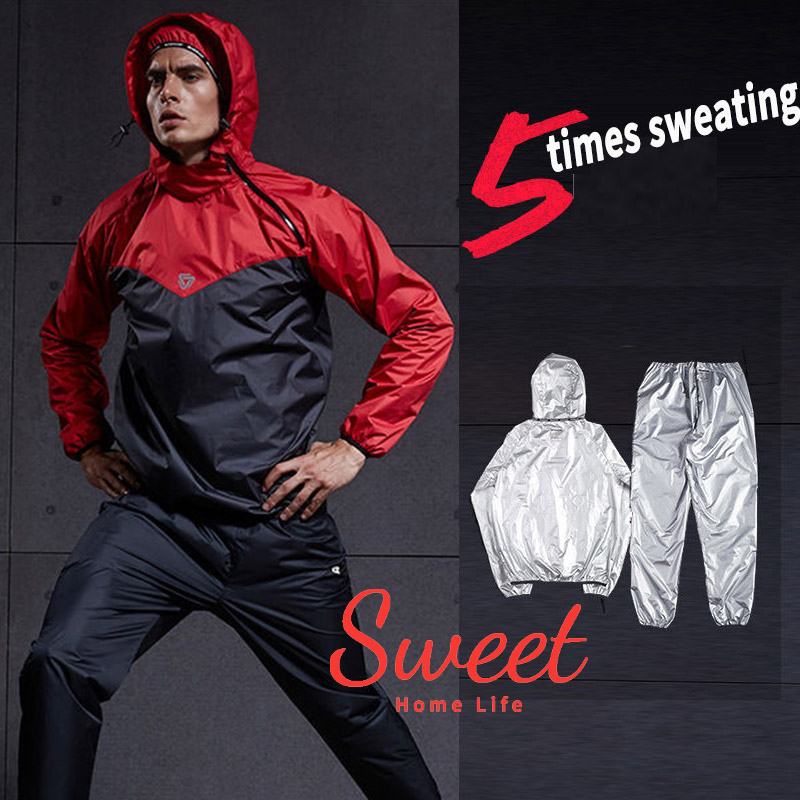 ♥Ready Stock♥ Fitness Loss Weight Sauna Suit for Men Sauna Jacket Sweat