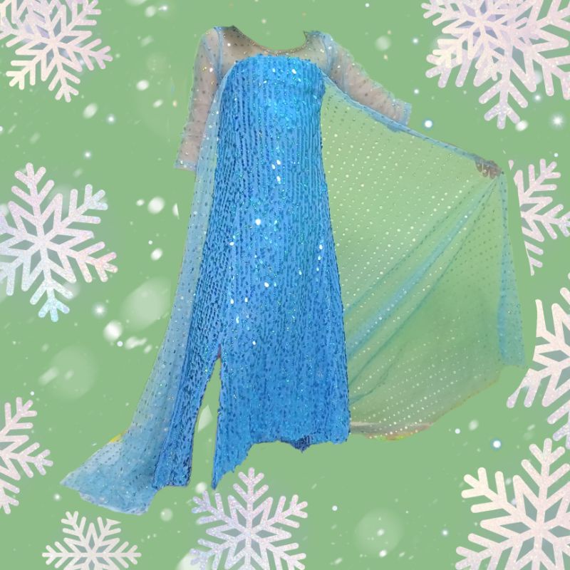 Preloved Elsa Costume / Frozen Theme costume (elsa) Shopee Philippines