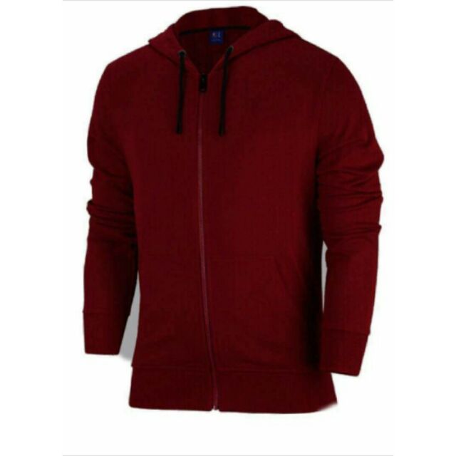 hoodie zipper maroon