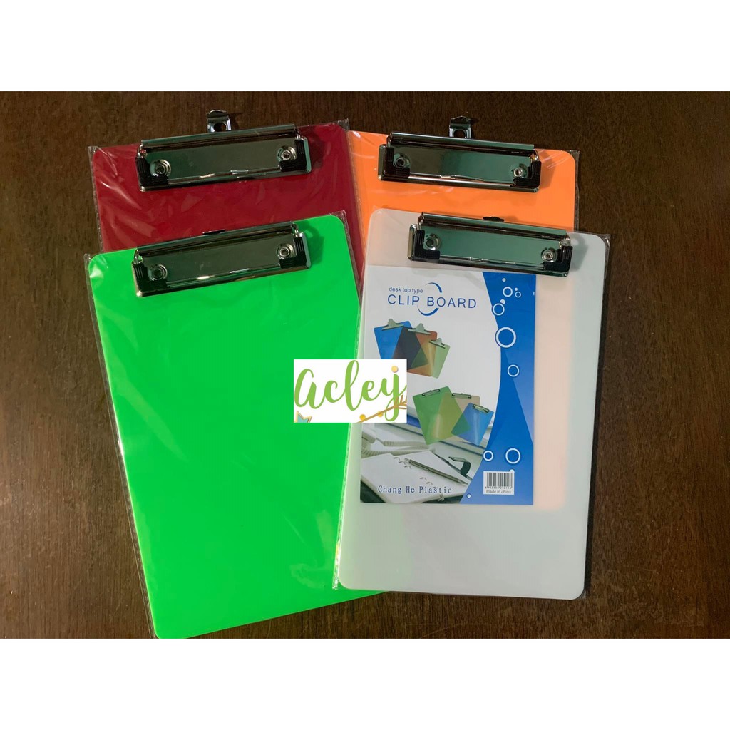 A5 Clipboard Plastic Plain Color Board Shopee Philippines