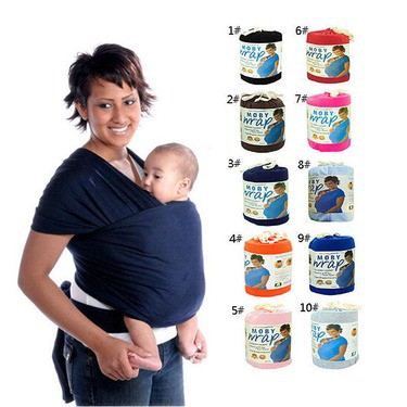 moby baby wearing