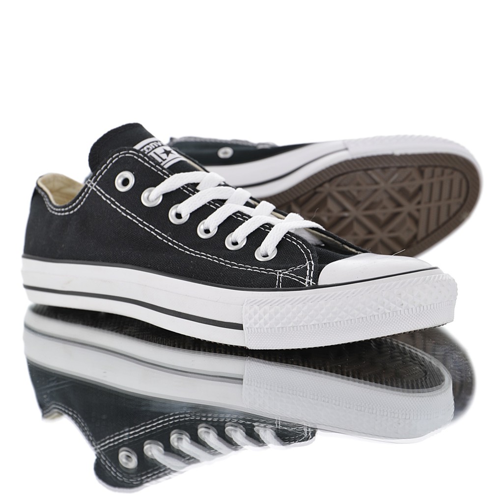 converse all star white black