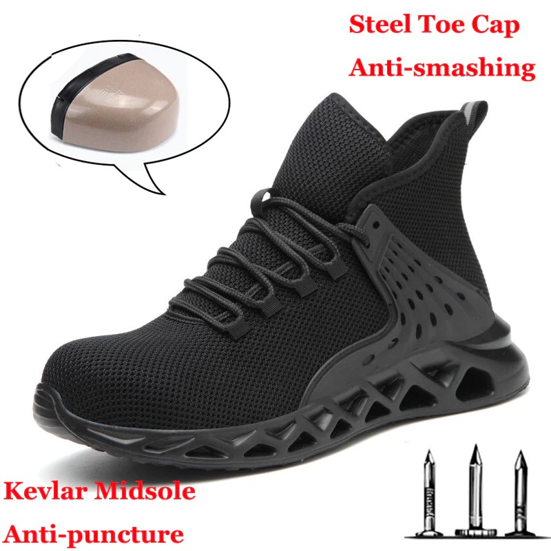 solid sneakers safety shoes