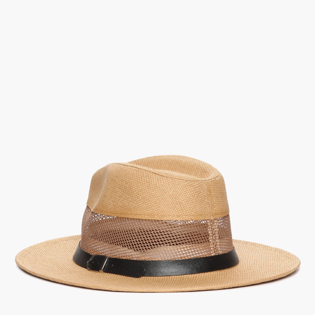 brown panama hat