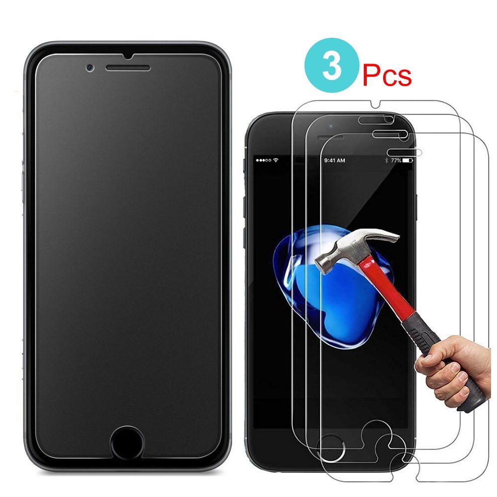 3pcs Screen Protector Tempered Glass Iphone Series Shopee Philippines