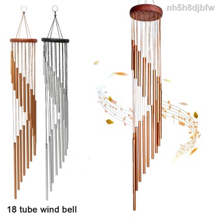 Hot sale Lucky Wind Chimes Outdoor/Indoor Garden Yard Hanging Decor Windchime: 18 Tubes