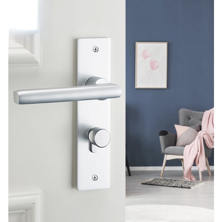 Lever Type Doorknob Lockset / Lever Door Knob Space aluminum High