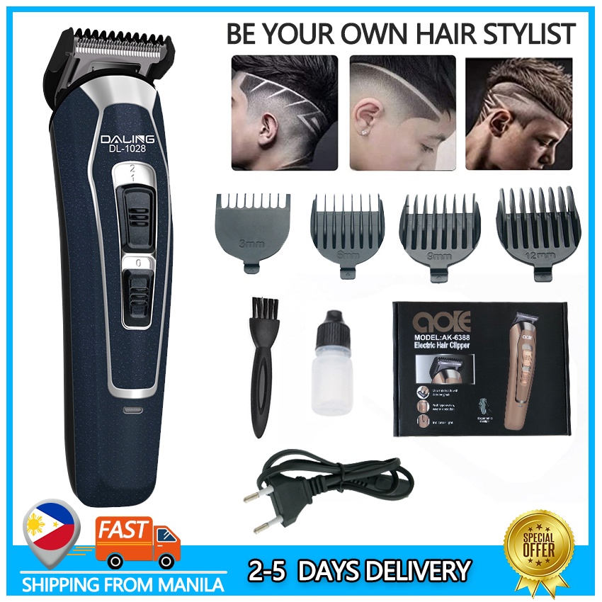 Hair Trimmer HairCut Hair Razor Electric Hair Clipper USB Rechargable Razor  for Men Pet Hair Razor | Shopee Philippines
