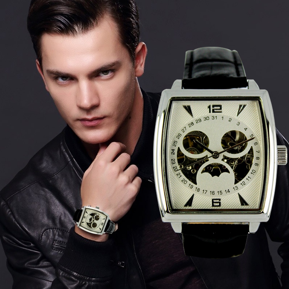 E combine Time Analog Watch For Men Leather Wrist Watch York Shopee