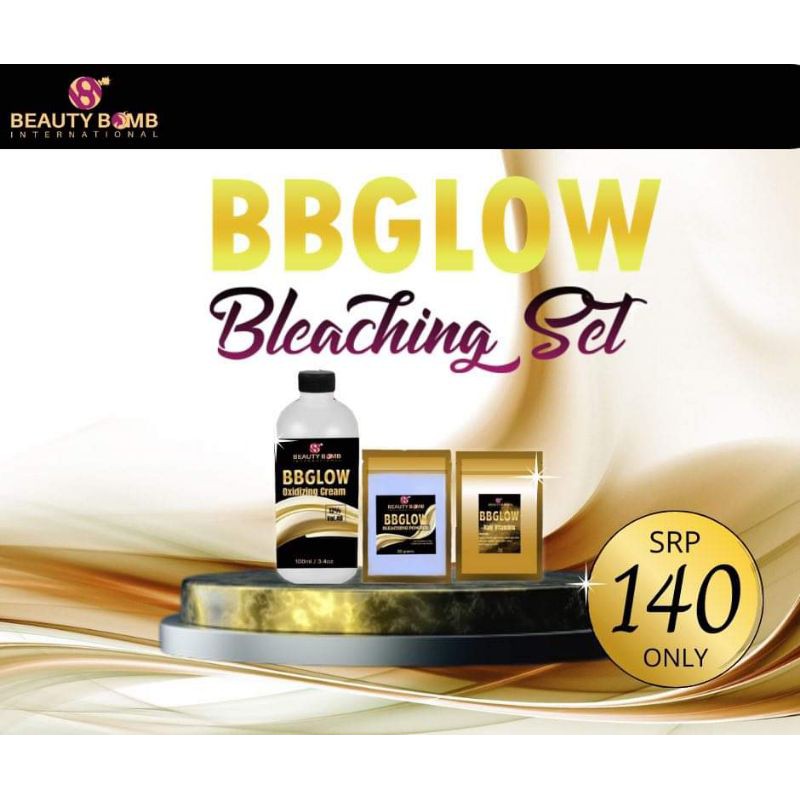 Bbglow Hair Bleaching Set with Freebie