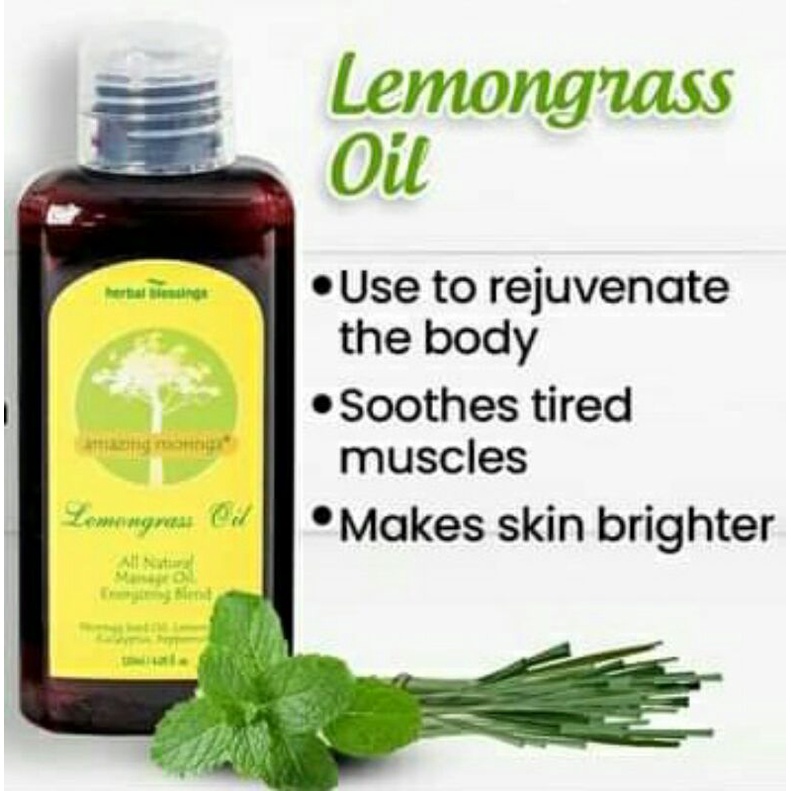 First Vita Plus Amazing Moringa Lemongrass Oil(All Natural Massage Oil