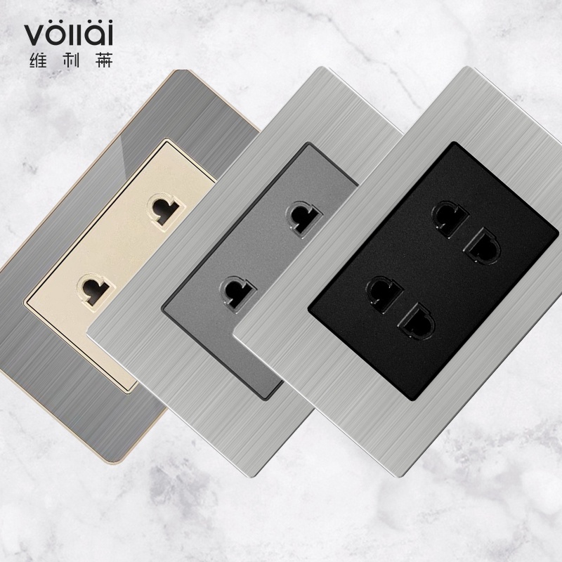 VOLLAI outlet socket for wall universal 2/4 pin plug electrical socket