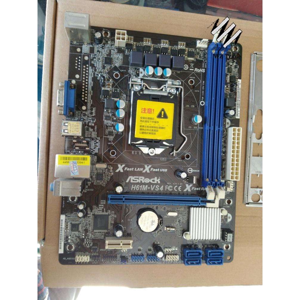 original motherboard for ASRock H61M-VS4 H61M-VS LGA H61 1155 DDR3 1600MHZ  16G Integrated graphics Motherboard