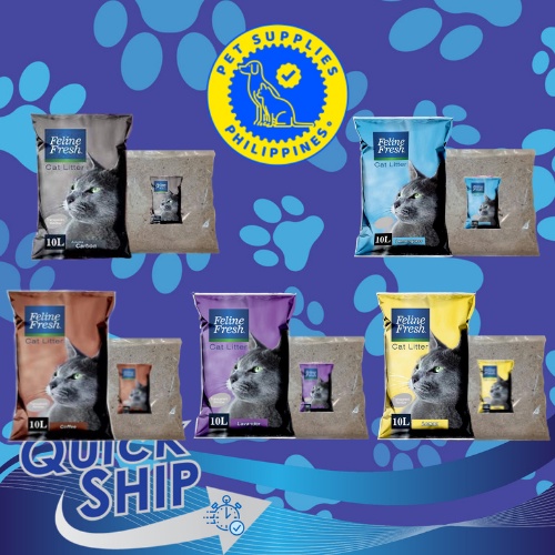 Feline Fresh Cat Litter 1kg Lavender, Apple, Lemon, Charcoal