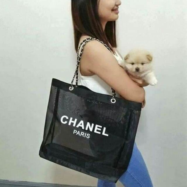 chanel mesh tote bag