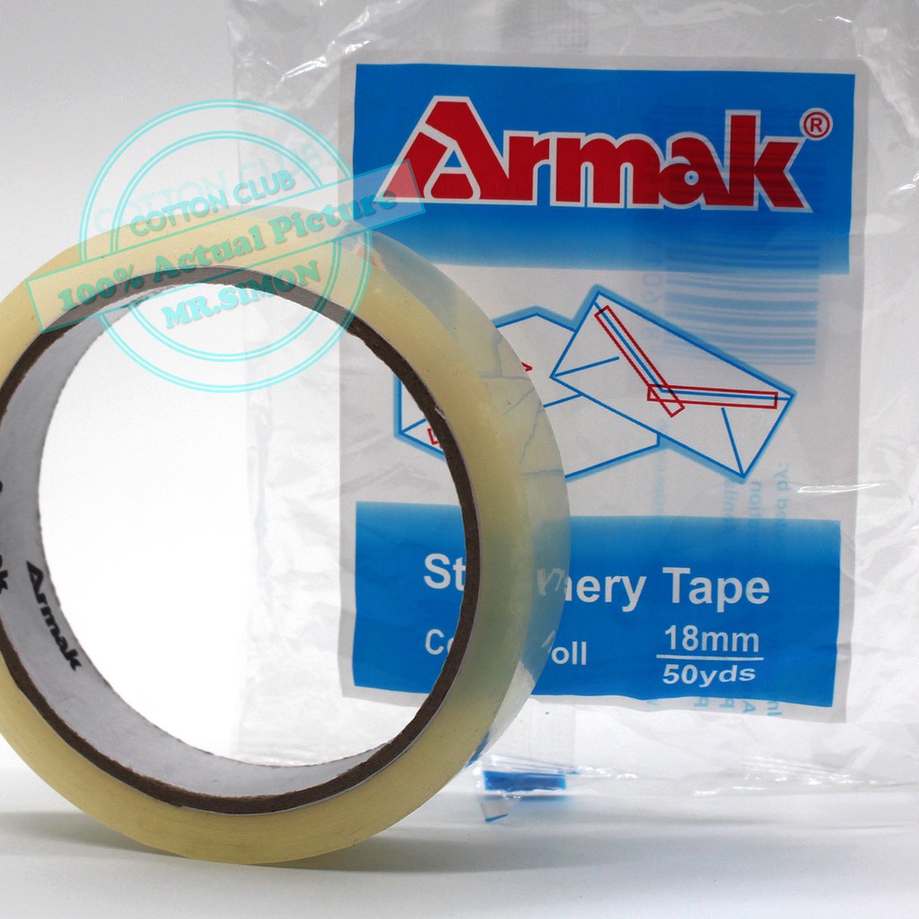 Armak Stationary Tape (18mm x 50Yards) Shopee Philippines